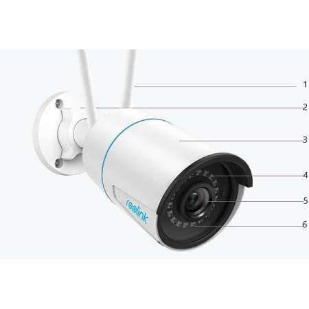 OUTLET_2: Kamera IP WiFi Reolink RLC-510WA 5Mpix P2P IR 30m (OUTLET)