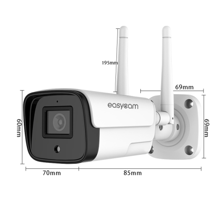 OUTLET_3: Kamera IP EasyCam tuba zewnętrzna WiFi IR 30m Tuya 2MP EC-2T2IR