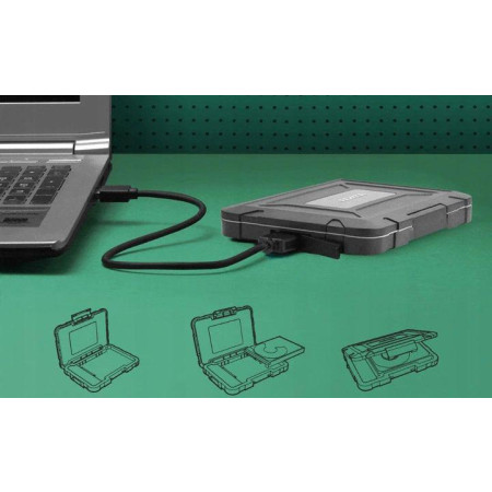 OUTLET_1: Obudowa na dysk 2,5" Adata ED600 SSD/HDD  (OUTLET)
