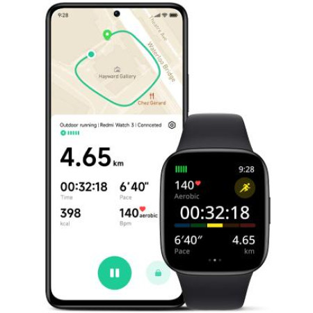 OUTLET_1: Smartwatch Xiaomi Redmi Watch 3 Czarny 