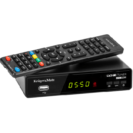OUTLET_3: Tuner DVB-T2 H.265 HEVC Kruger&Matz KM0550B (OUTLET)
