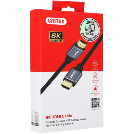 OUTLET_1: Kabel HDMI Unitek C137W 2.1 8K, UHD, 1,5m (OUTLET)