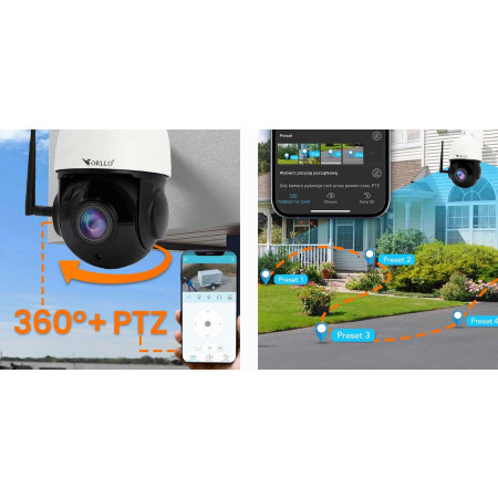 Outlet_3: Kamera Zewnętrzna Obrotowa IP WiFi 4Mpx ZOOM x18 ORLLO Z10 (OUTLET)