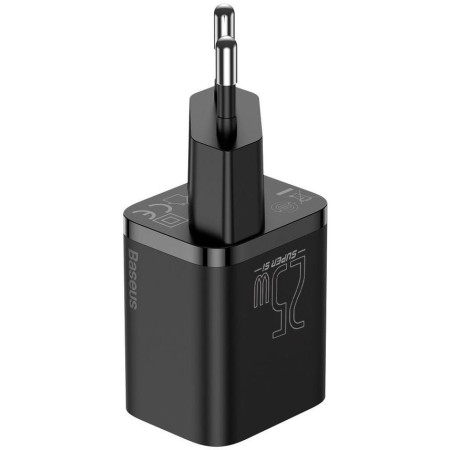 OUTLET_1: ŁADOWARKA SIECIOWA Baseus Super Si Quick Charger 1C TZCCSUP-L01 25W 1x USB-C PD 3.0 QC 3.0 + KABEL (OUTLET)