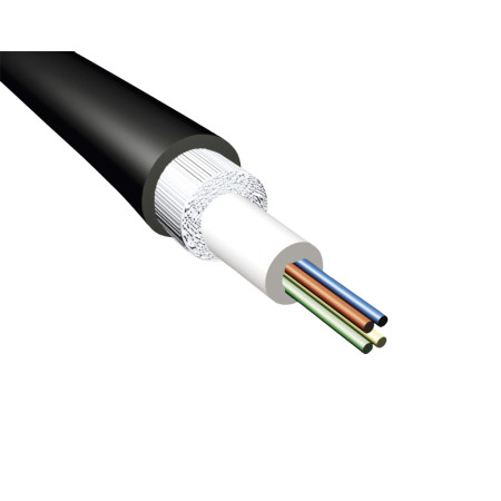 KABEL ŚWIATŁOWODOWY 8x9/125 uniwersalny jednotubowy, wzmocniony, śr.
6.5mm, 2000N - AR02 (SL-JH)