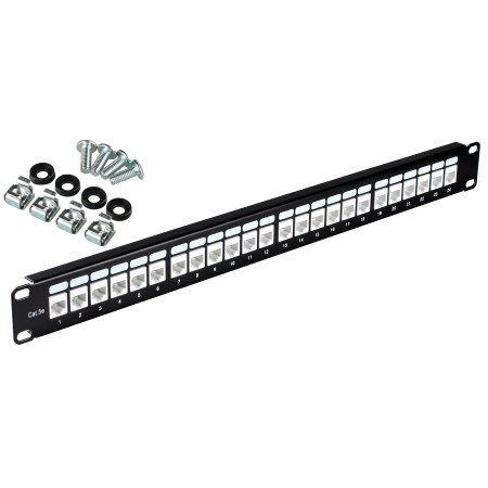 PATCH PANEL UTP CAT.5E 24 PORTY PGF-5EUTP24-B0 GETFORT